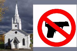 church and no guns symbol