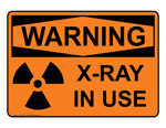 xray warning sign